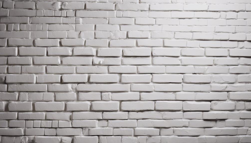 white brick accent wall