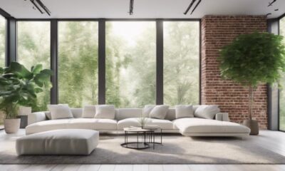 white living room reveal