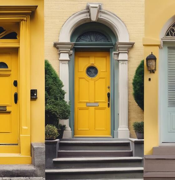 yellow front door inspiration