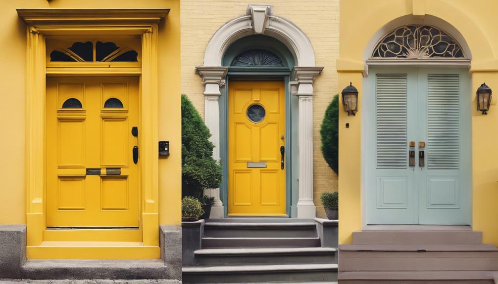 yellow front door inspiration