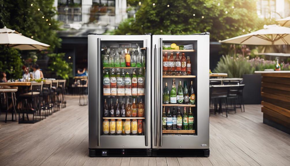 alfresco bar fridges selection