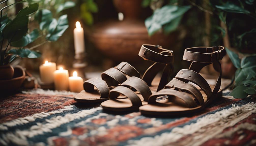 ancient inspired gladiator sandals
