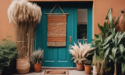 bohemian inspired door decorations