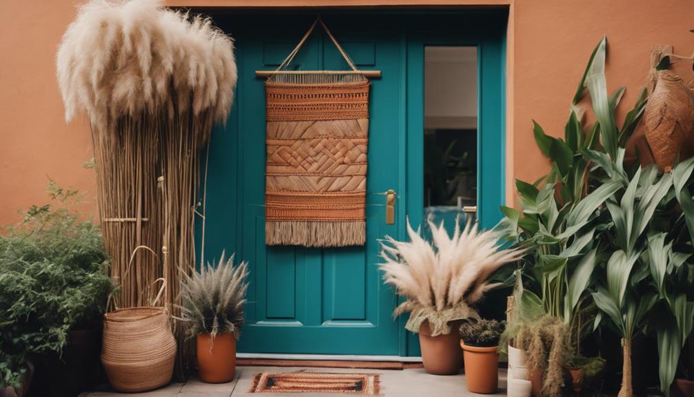 bohemian inspired door decorations