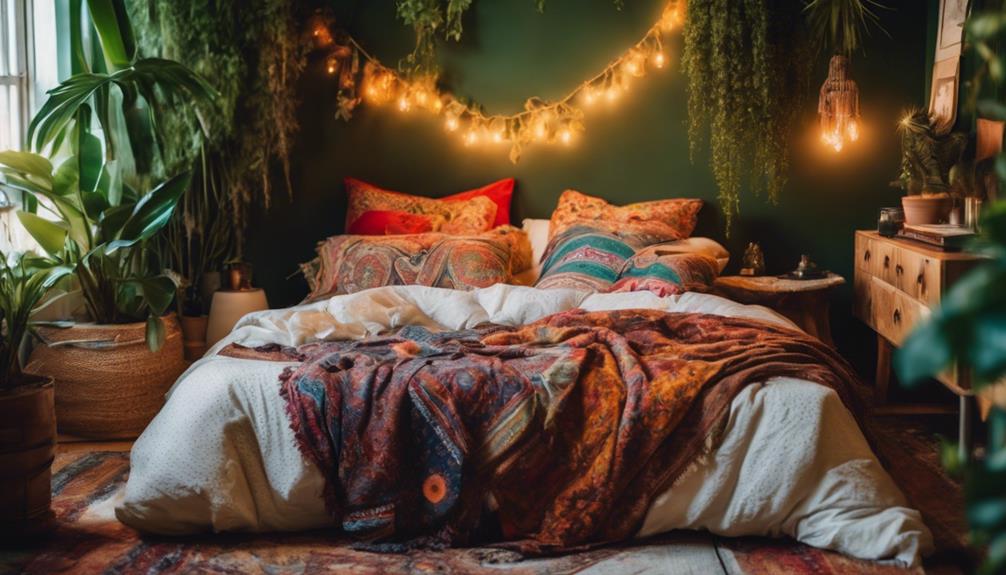 boho bedding for eclectic charm