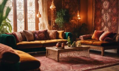 boho chic living space