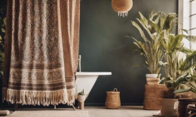 boho shower curtains selection