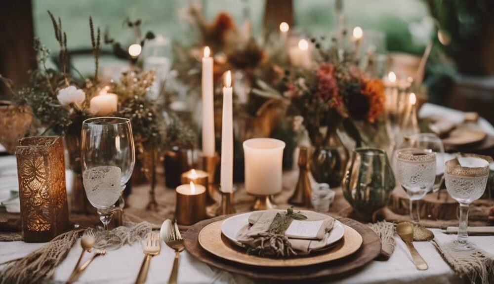 boho wedding table decor