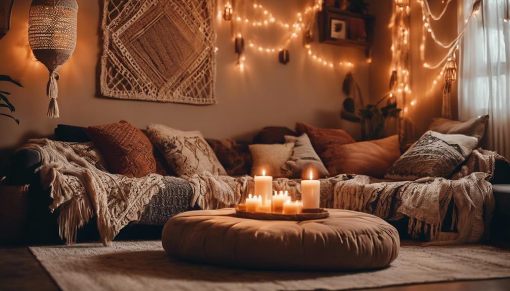 cozy atmosphere with candles