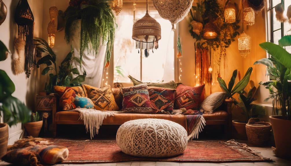 eclectic accents for bohemian spaces