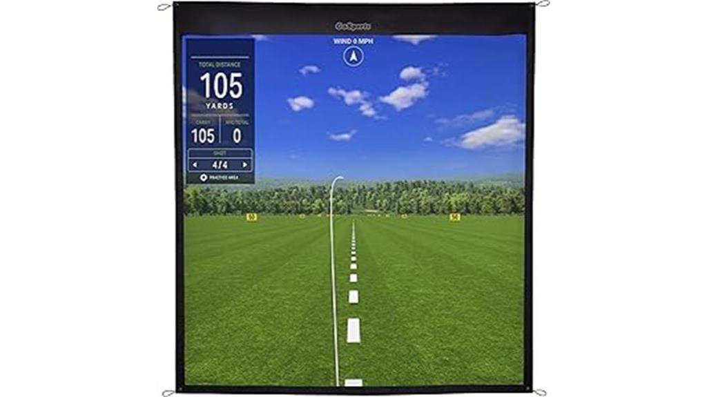 golf simulator screen review
