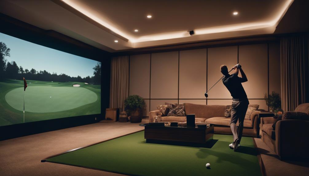 immersive golf simulator projectors