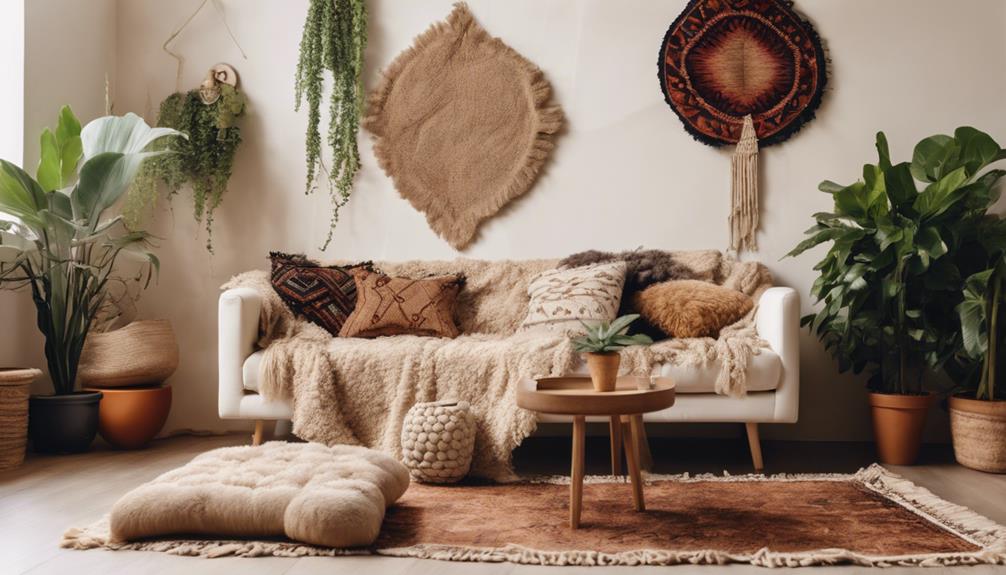 layered rugs add depth