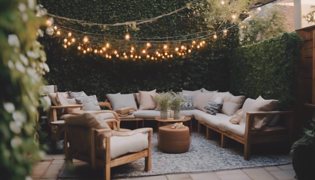 outdoor seating area options