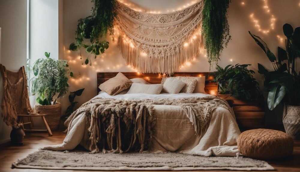 stylish boho bedroom decor