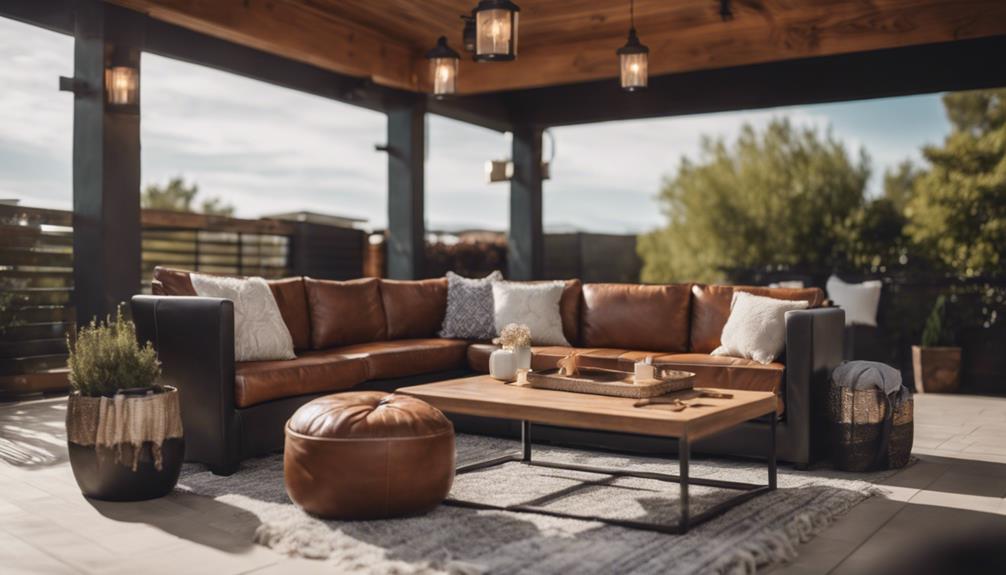stylish outdoor living leathers