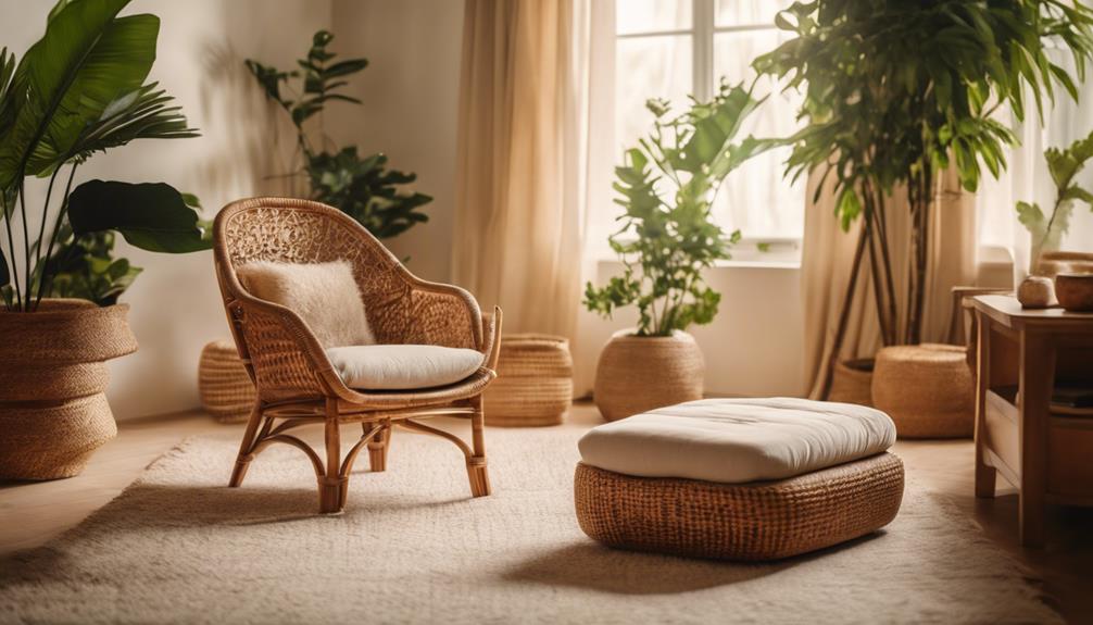 woven furniture from nature