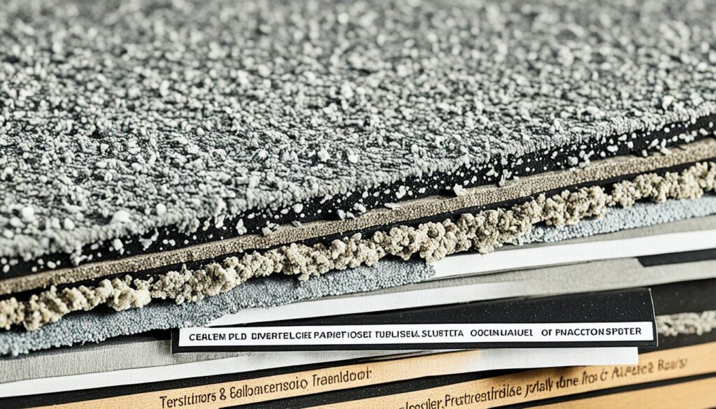 Choosing textures for durability and acoustic  properties