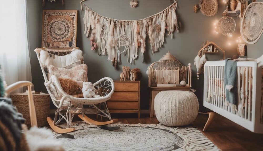 bohemian nursery design trend