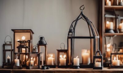 candle holders as decor