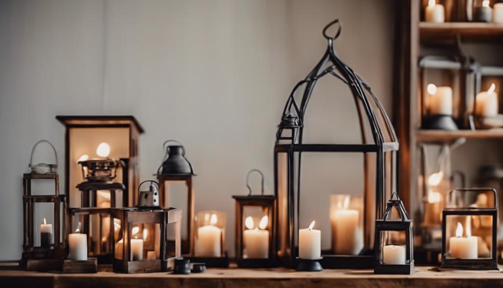 candle holders as decor