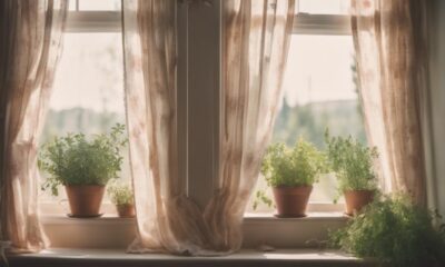 country bedroom window treatments