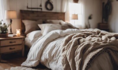 cozy farmhouse bedding warmth