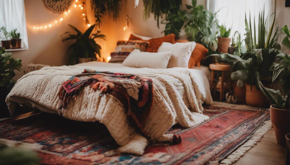 eclectic boho bedroom style