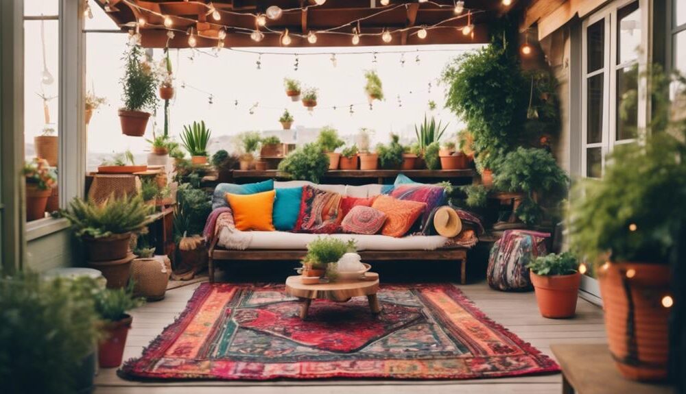 eclectic outdoor terrace style