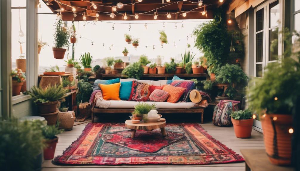 eclectic outdoor terrace style