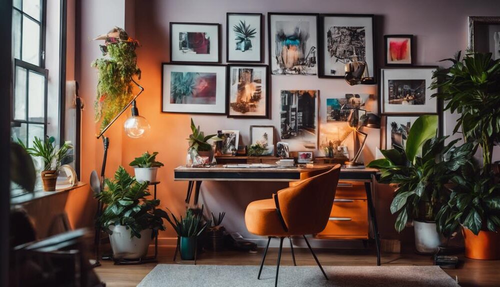 eclectic workspace style envy