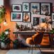 eclectic workspace style envy