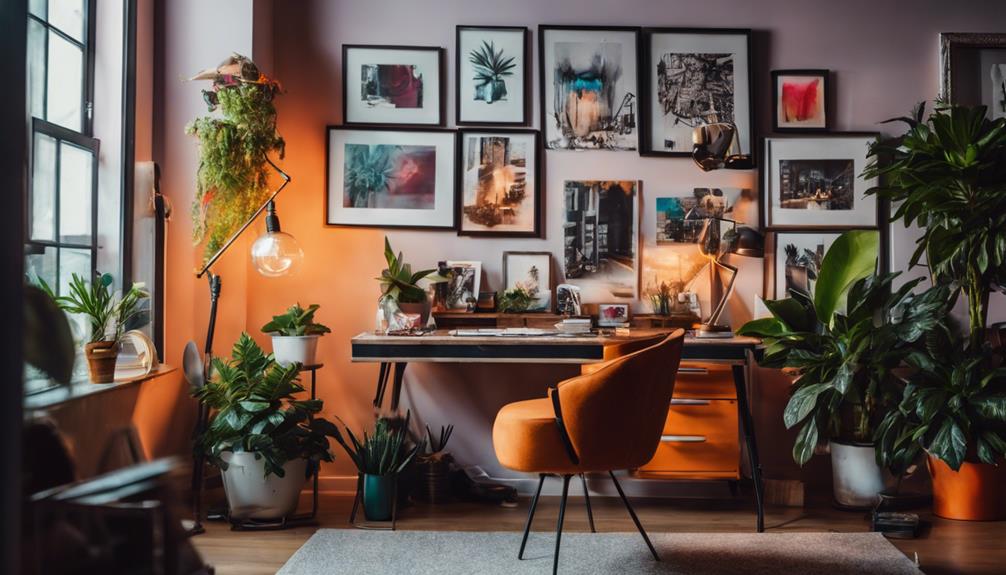 eclectic workspace style envy