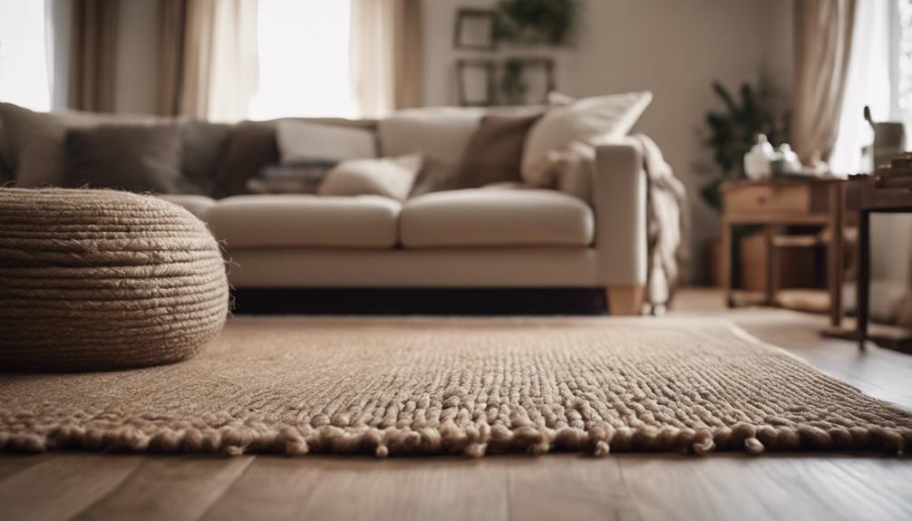 jute rugs with rustic charm