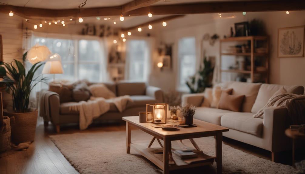 lighting for cozy ambiance