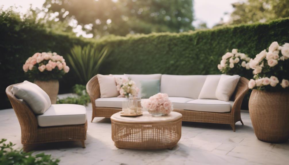 luxurious outdoor lounge pieces