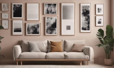 minimalist scandinavian gallery wall