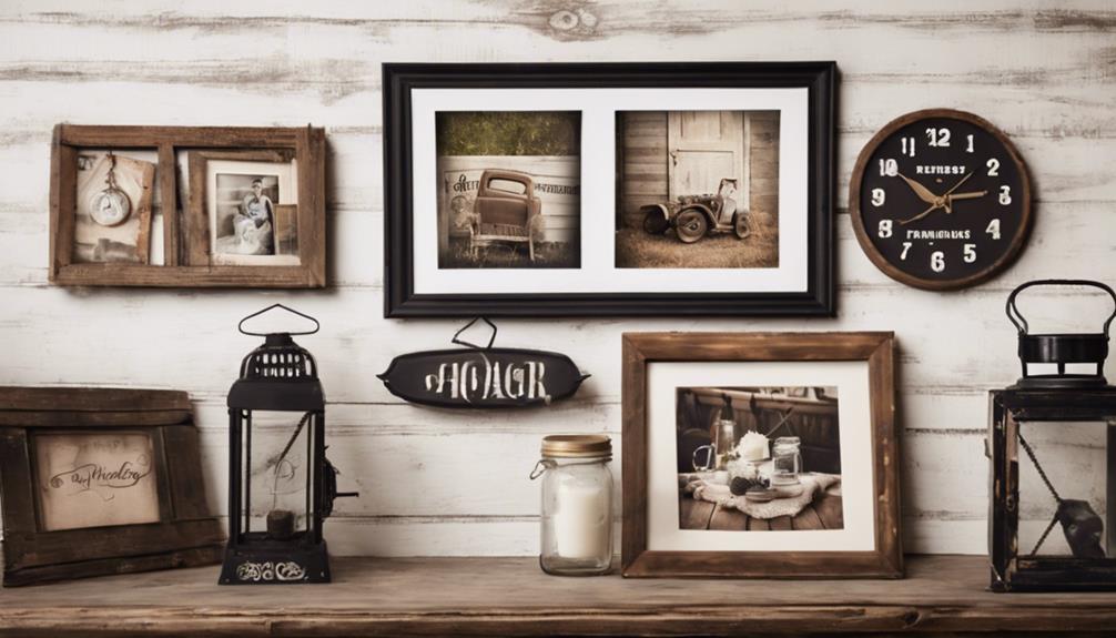 rustic and vintage pieces