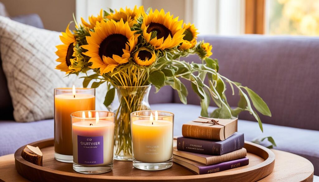 seasonal scents ambiance with candles