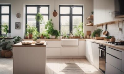 simplicity in scandinavian kitchen