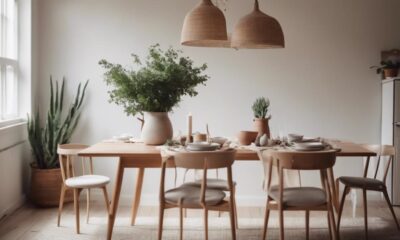 subtle scandinavian dining style