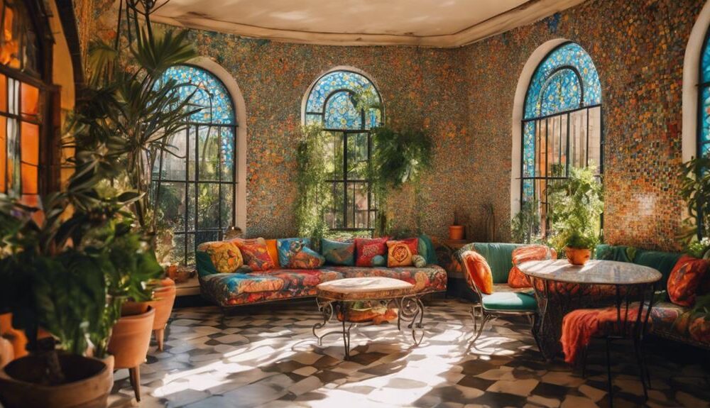 vibrant spanish eclectic interior