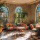 vibrant spanish eclectic interior