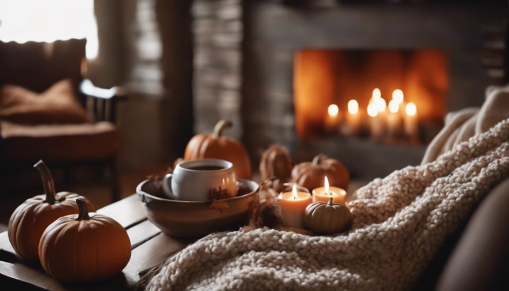 warm cozy fall decor