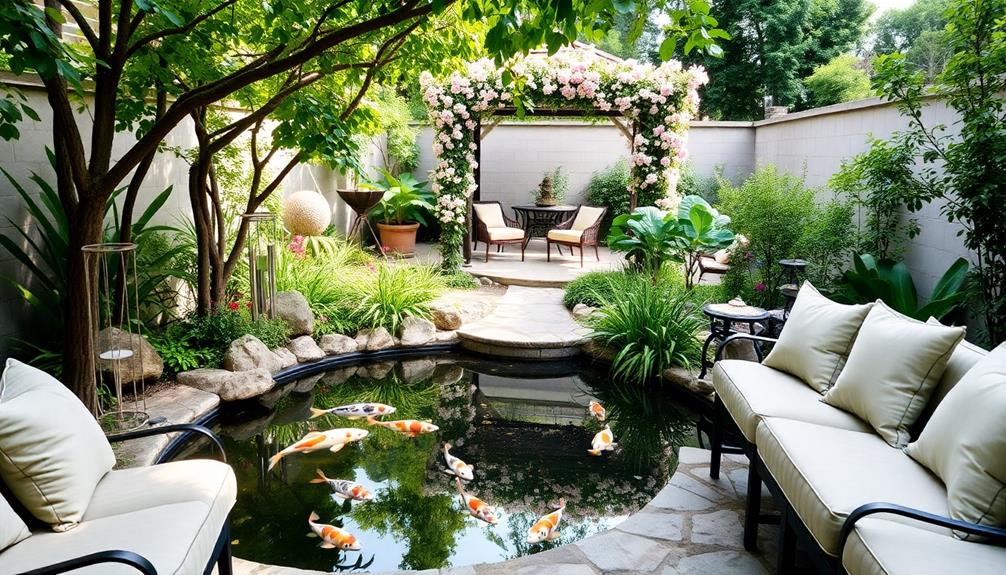 serene outdoor living areas