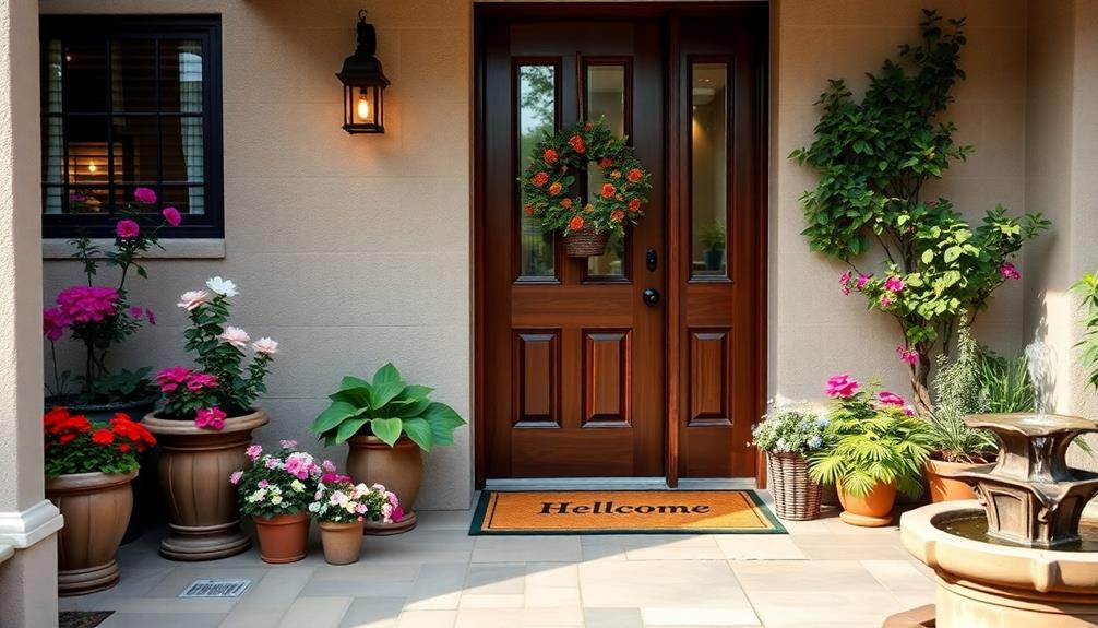 welcoming entryway enhances appeal