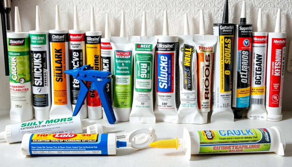 Choosing caulk types for specific applications.