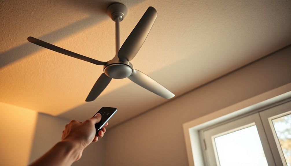 adjust ceiling fan settings