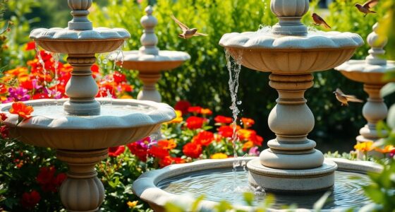 attract birds with fountains