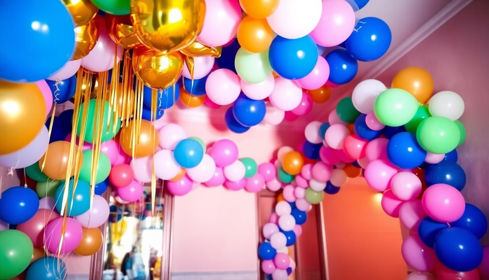 balloons create festive ambiance